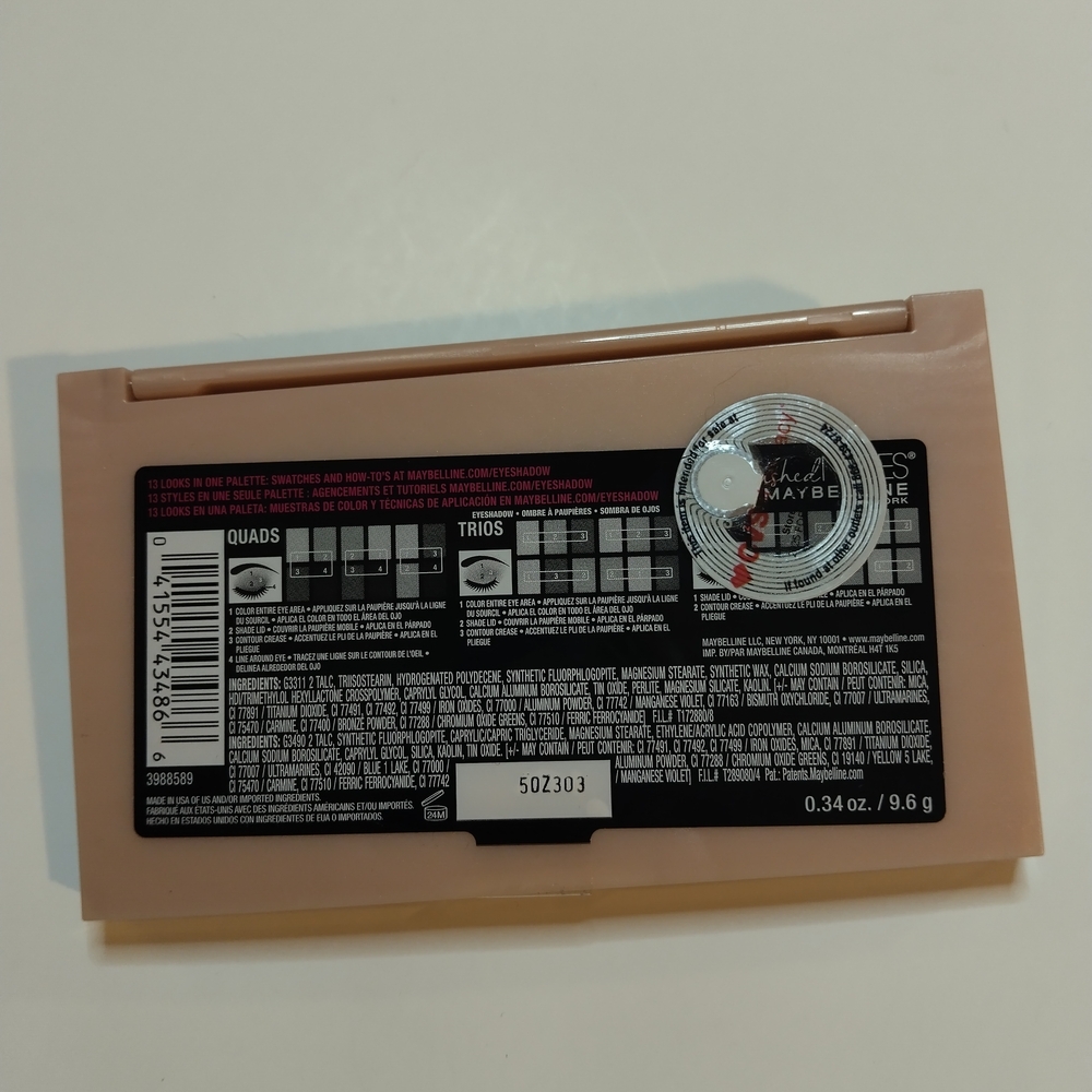 New The Blushed Nudes By Maybelline New York .34 oz - Picture 2 of 2